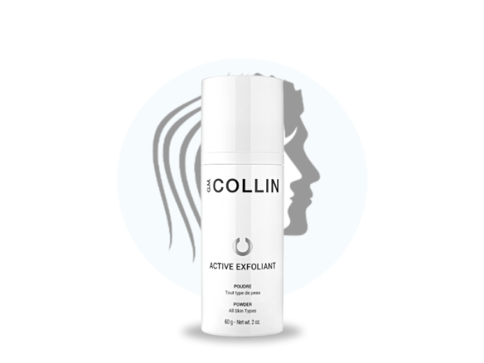 Poudre active exfoliant de G.M. Collin disponible Chez L'Esthéticienne